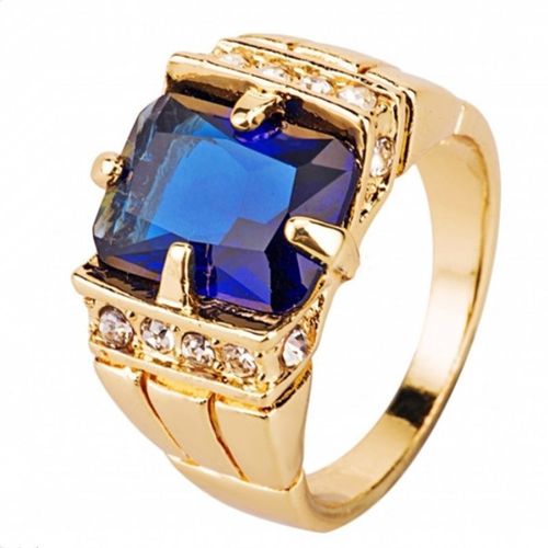 Bague Latérale En Zircon Rouge Pour Hommes, Petits Strass Roses, Tendance Rock, Bijoux Cadeau