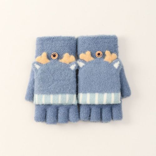 Gants De Noël En Laine Tricotés Sans Doigts, Épais Et Chauds Pour Hommes Et Femmes, Mitaines À Doigts Exposés, Hiver