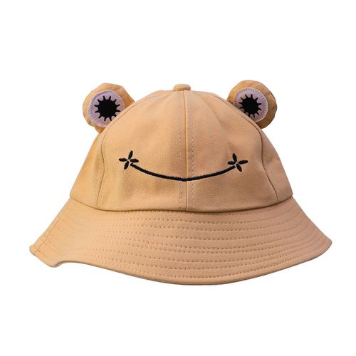 Parent-Enfant Dessin Animé Grenouille Chapeau Panama Casquette De Pêche Mignon Grenouille Chapeau Femme Bob Chapeau De Protection Solaire Extérieure Chapeaux De Pêcheur