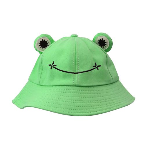 Parent-Enfant Dessin Animé Grenouille Chapeau Panama Casquette De Pêche Mignon Grenouille Chapeau Femme Bob Chapeau De Protection Solaire Extérieure Chapeaux De Pêcheur