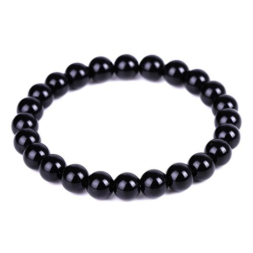 Bracelet En Pierre D'obsidienne Noire, Aimant Naturel, Soulagement Des Graisses, Favorise La Circulation Sanguine, Anti-Anxiété, Perte De Poids, Bijoux Pour Femmes Et Hommes