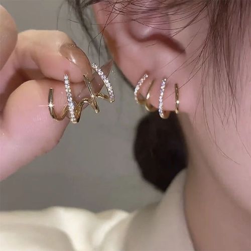 Boucles D'oreilles Pendantes Étoile Goutte D'eau Pour Filles, Mode Coréenne Populaire, Coeur, Papillon, Floral, Cristal, Bijoux Piercing De Luxe