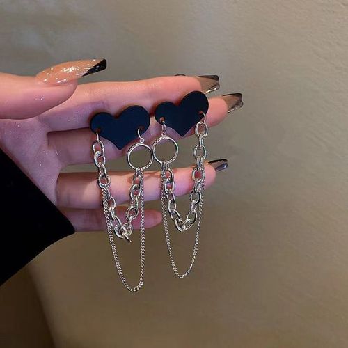 Boucles D'oreilles Pendantes Étoile Goutte D'eau Pour Filles, Mode Coréenne Populaire, Coeur, Papillon, Floral, Cristal, Bijoux Piercing De Luxe