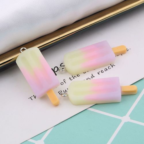 Breloques Colorées En Résine, 10 Pièces, Mini Pendentif Alimentaire Pour Femme, Fabrication De Bijoux, Bricolage, Décoration De Boucles D'oreilles