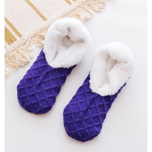 Pantoufles De Maison Pour Femmes, Chaussures De Sol D'hiver, Chaussettes D'intérieur, Chaudes, En Laine, En Peluche, Douces Et Confortables