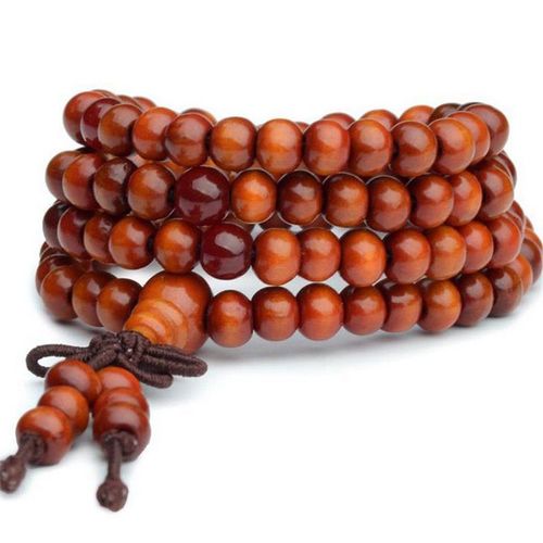 Bracelets De Perles De Bouddha En Bois Naturel Pour Hommes Et Femmes, Breloques Multicouches Élastiques, Collier Unisexe, Bijoux Cadeaux