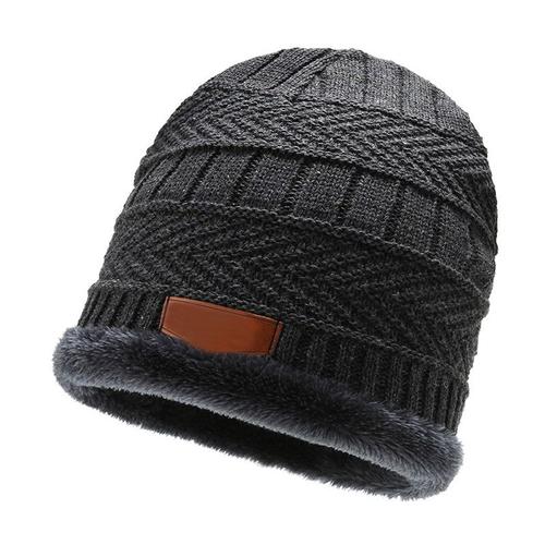 Bonnet En Tricot Avec Écharpe Pour Hommes Et Femmes, Chapeau D'extérieur Chaud, Épais, Velours Adt, Masque De Ski, Hiver, Nouveau