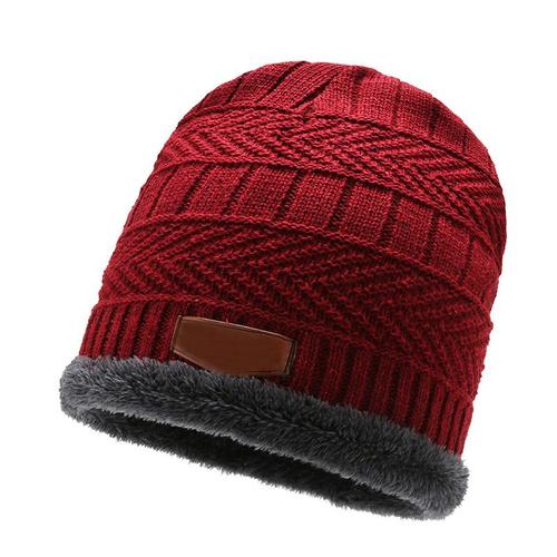 Bonnet En Tricot Avec Écharpe Pour Hommes Et Femmes, Chapeau D'extérieur Chaud, Épais, Velours Adt, Masque De Ski, Hiver, Nouveau