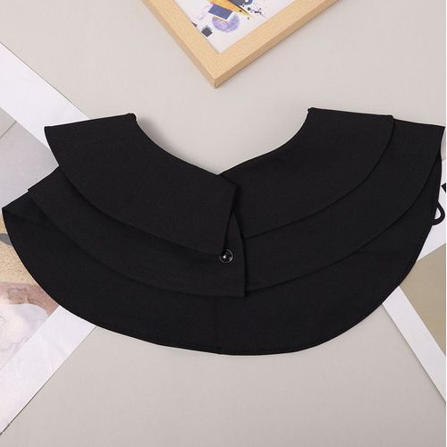 Faux Col Brodé Noir Et Blanc, Décoration De Chemise Détachable, Chemisier, Hauts, Faux Revers, Vêtements Pour Femmes, Cravates, Accessoires
