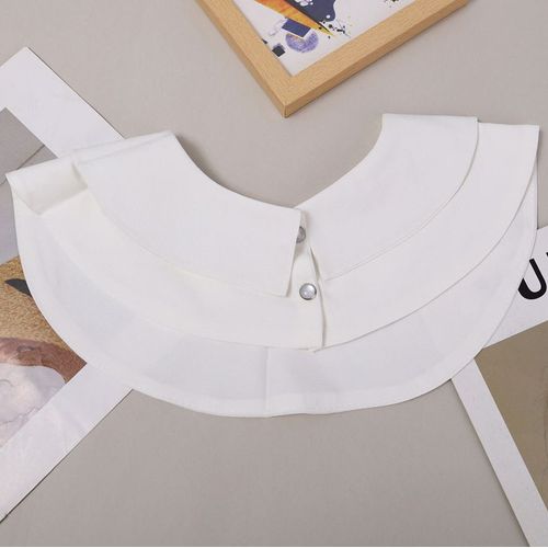 Faux Col Brodé Noir Et Blanc, Décoration De Chemise Détachable, Chemisier, Hauts, Faux Revers, Vêtements Pour Femmes, Cravates, Accessoires