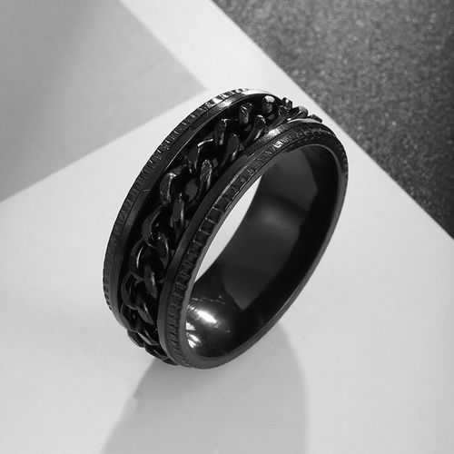 Bague Dragon Celtique En Acier Inoxydable Pour Homme, Anneau Biseauté Rainuré, En Fibre De Carbone Rouge Incrusté, À La Mode