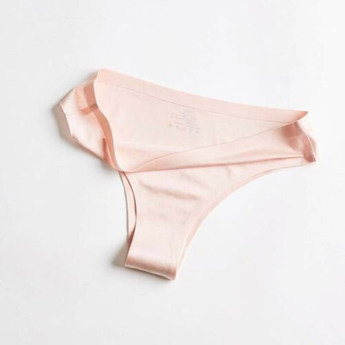 Culotte Confortable Sans Couture Pour Femmes, Slip Ultra-Fin, String, String, Taille Basse, Lingerie En Soie Glacée, Sous-Vêtements Pour Dames