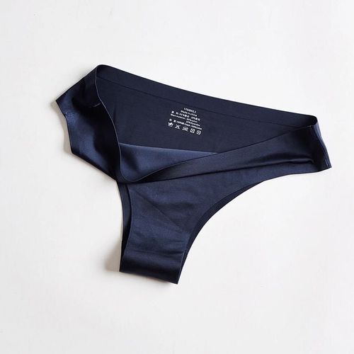 Culotte Confortable Sans Couture Pour Femmes, Slip Ultra-Fin, String, String, Taille Basse, Lingerie En Soie Glacée, Sous-Vêtements Pour Dames