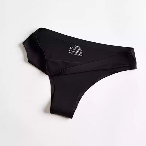 Culotte Confortable Sans Couture Pour Femmes, Slip Ultra-Fin, String, String, Taille Basse, Lingerie En Soie Glacée, Sous-Vêtements Pour Dames
