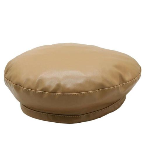 Bérets En Métal Punk Pour Femme, Chapeau En Cuir Joleather, Chapeau De Peintre En Plein Air, Octogonal Vintage, Décontracté Et Élégant, Fête, Automne Et Hiver