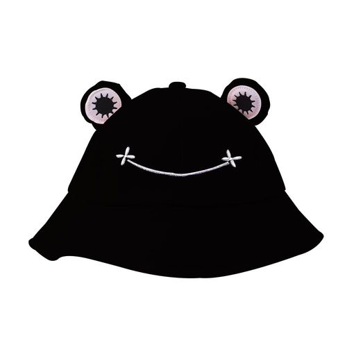 Chapeau Bob En Forme De Grenouille Pour Hommes Et Femmes, 1 Pièce, Chapeau De Pêche, Panama, Dessin Animé, Mignon, Pour L'extérieur