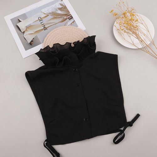 Col Montant À Volants Pour Femmes, Faux Poignets, Décoration, Chemisier, Poignées Amovibles, Pull À Col De Chemise, Faux Cols, Haut, Accessoires En Déclin