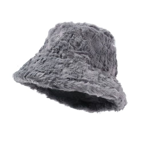 Chapeau En Peluche En Fausse Fourrure Villus Optics Pour Femmes Et Filles, Casquette De Rue, Protection De Bassin, Doux Et Chaud, Chapeau De Poisson Suffolk, Mode D'hiver, E27