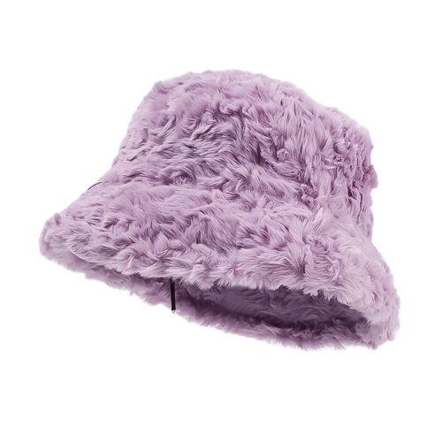 Chapeau En Peluche En Fausse Fourrure Villus Optics Pour Femmes Et Filles, Casquette De Rue, Protection De Bassin, Doux Et Chaud, Chapeau De Poisson Suffolk, Mode D'hiver, E27