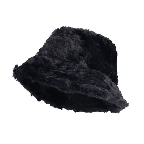 Chapeau En Peluche En Fausse Fourrure Villus Optics Pour Femmes Et Filles, Casquette De Rue, Protection De Bassin, Doux Et Chaud, Chapeau De Poisson Suffolk, Mode D'hiver, E27