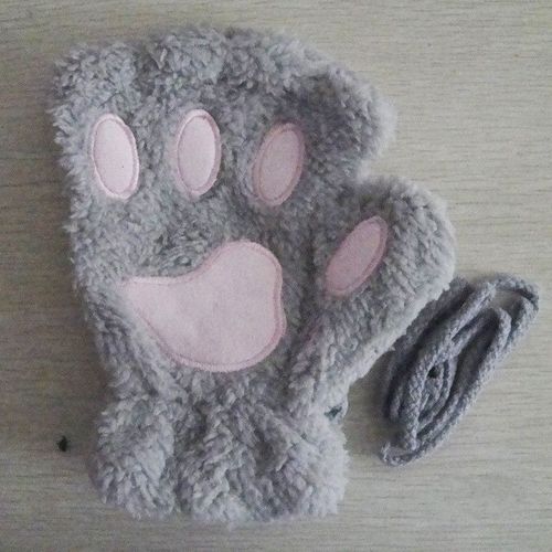 Gants Sans Doigts En Fourrure De Lapin Pour Femmes Et Filles, Mitaines En Peluche, Optique Douce, Chaud, Flexible, Demi-Doigt, Hiver