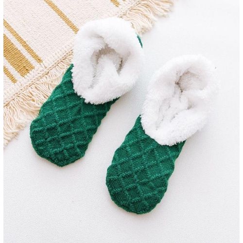 Pantoufles De Maison Pour Femmes, Chaussures De Sol D'hiver, Chaussettes D'intérieur, Chaudes, En Laine, En Peluche, Douces Et Confortables