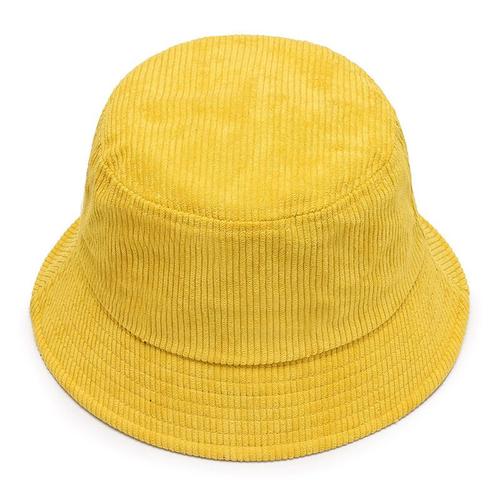 Chapeau De Plage En Velours Côtelé Unisexe Pour Homme Et Femme, Seau, Automne-Hiver, Chaud, Couleur Unie, Sunbonnet, Fedoras, Extérieur, Pêcheur, Nouvelle Collection