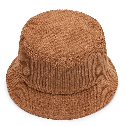 Chapeau De Plage En Velours Côtelé Unisexe Pour Homme Et Femme, Seau, Automne-Hiver, Chaud, Couleur Unie, Sunbonnet, Fedoras, Extérieur, Pêcheur, Nouvelle Collection