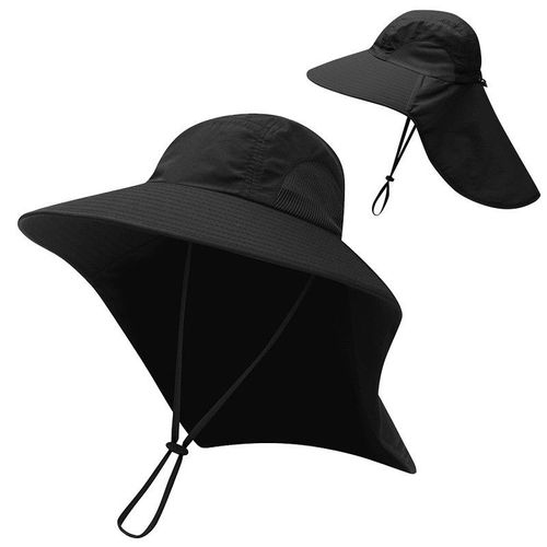 Chapeau De Pêche En Plein Air Pour Hommes Et Femmes, Séchage Rapide, Protection Du Cou, Casquette Visière, Anti Uv, Respirant, Chapeaux De Pêche, Été