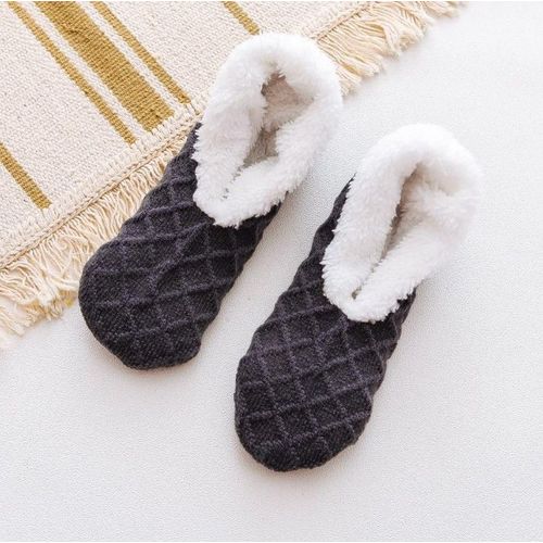 Pantoufles De Maison Pour Femmes, Chaussures De Sol D'hiver, Chaussettes D'intérieur, Chaudes, En Laine, En Peluche, Douces Et Confortables