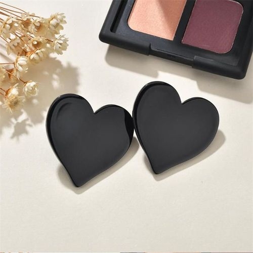 Boucles D'oreilles En Forme De C¿Ur Pour Femmes, Style Coréen, En Résine Acrylique, Rose, Pêche, Cadeau De Saint Valentin
