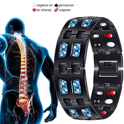 Bracelet Magnétique En Titane Pour Homme, Bracelet En Fibre De Carbone, Bracelet De Thérapie En Carbone, Magnétothérapie, Raffermissement Du Corps