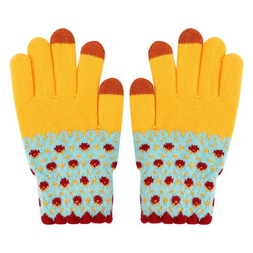 Gants D'impression Amusants Et Créatifs Pour Téléphone Portable, Tricotés Pour Écran Tactile, Hiver, Épais Et Chauds, Pour Adultes, Hommes Et Femmes