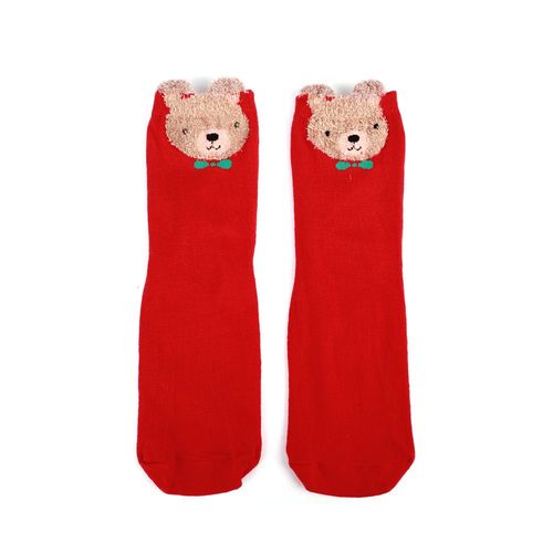 Chaussettes De Noël Décontractées En Coton Pour Femmes, 1 Paire, Motif Animal De Dessin Animé, Chaussettes Amusantes Et Amusantes, Mignonnes Coréennes, Cadeau De Noël Pour Femmes