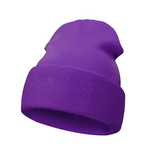 Bonnet D'hiver Uni Tricoté Pour Homme Et Femme, Couvre-Chef En Laine, Doux Et Ample, Idéal Pour Le Ski, La Rue, Collection Automne/Hiver