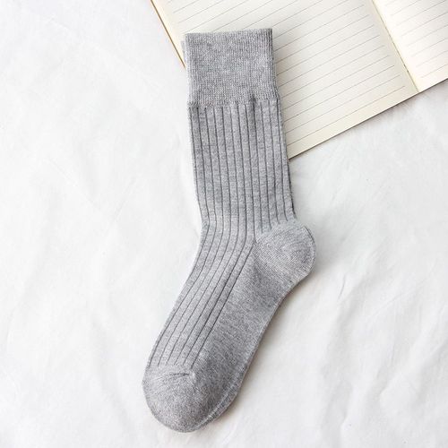 Chaussettes Rétro En Coton Pour Femmes, 1 Paire, Automne, Hiver, Ogo, Solide, Document, Longues, Coréennes, Japonaises, Pour Filles