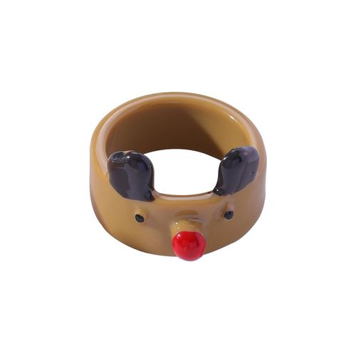 Bagues De Noël En Résine Pour Femmes, Joli Père Noël, Elk, Bonhomme De Neige, Arbre De Noël, Bonne Année, Bijoux De Fête, Cadeaux Pour Femmes