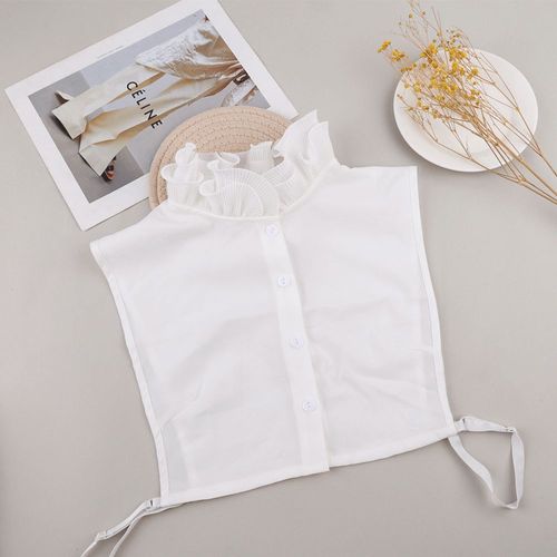 Col Montant À Volants Pour Femmes, Faux Poignets, Décoration, Chemisier, Poignées Amovibles, Pull À Col De Chemise, Faux Cols, Haut, Accessoires En Déclin