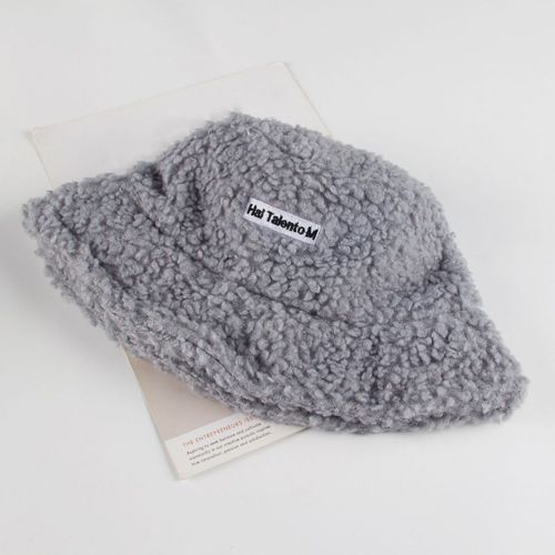 Chapeau De Pêcheur En Fausse Fourrure D'agneau Pour Filles, Casquette De Rue En Plein Air, Chapeau De Bol Chaud D'automne Et D'hiver, En Peluche Douce Pour Femmes