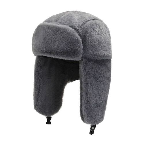 Chapeau De Ski En Fausse Fourrure Pour Homme Et Femme, Couvre-Oreilles Chaud, Épais, En Peluche, Coupe-Vent, Bombardier Russe