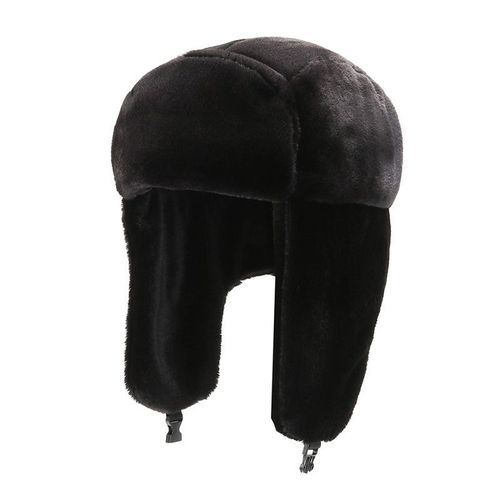 Chapeau De Ski En Fausse Fourrure Pour Homme Et Femme, Couvre-Oreilles Chaud, Épais, En Peluche, Coupe-Vent, Bombardier Russe