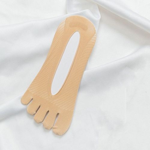Chaussettes D'été À Cinq Doigts Pour Femmes, 5 Paires, Ultra-Fines, Élastiques, Invisibles, Respirantes, Anti-Frottements