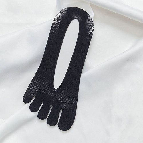 Chaussettes D'été À Cinq Doigts Pour Femmes, 5 Paires, Ultra-Fines, Élastiques, Invisibles, Respirantes, Anti-Frottements