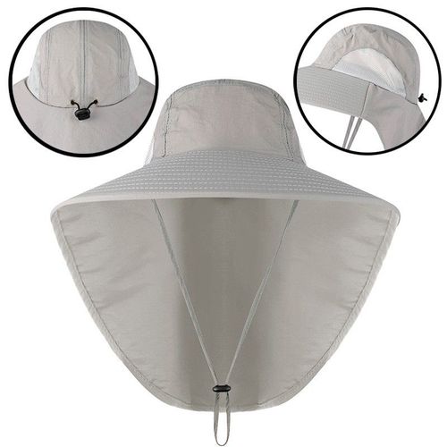 Chapeau De Pêche En Plein Air Pour Hommes Et Femmes, Séchage Rapide, Protection Du Cou, Casquette Visière, Anti Uv, Respirant, Chapeaux De Pêche, Été