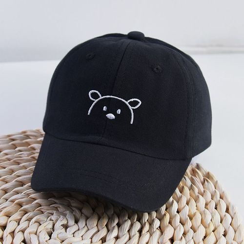Chapeau D'été Pour Enfants, Casquette De Baseball Brodée D'ours Mignon Pour Filles Et Garçons, Chapeau De Protection Solaire Pour Bébé, Respirant