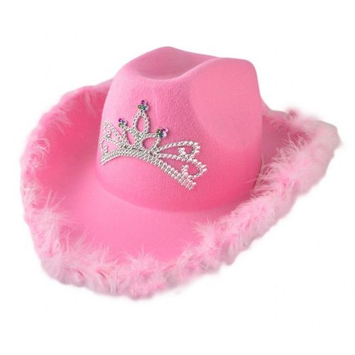 Casquettes De Cowboy De Noël Pour Femmes Et Filles, Chapeau De Cow-Girl Occidental, Bord De Plume, Paillettes Brillantes, Diadème, Chapeaux De Fête, Casquette Fedora