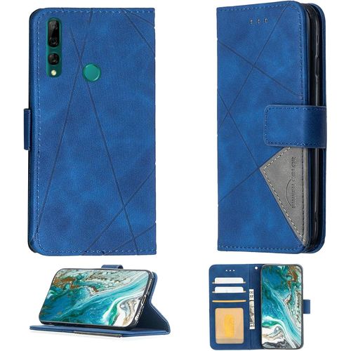 Coque Pour Huawei Y9 Prime 2019 Coque Pour Huawei Y9 Prime 2019 Case Téléphone Cover Pu Cuir Béquille Magnétique Étui Portefeuille Bf05-Lan