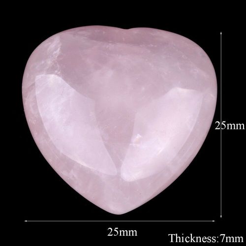 Charme En Pierre De Cristal De Quartz Naturel En Forme De Coeur, Rose Rose, Palmier Sculptée, Amour, Guérison, Bricolage, Artisanat, Bijoux, Exécutif