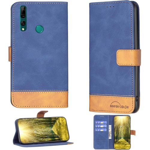 Coque Pour Huawei Y9 Prime 2019 Coque Pour Huawei Y9 Prime 2019 Case Téléphone Cover Pu Cuir Béquille Magnétique Étui Portefeuille Bf11-Lan