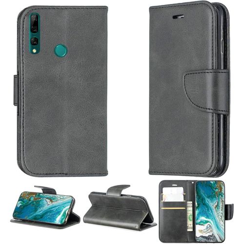 Coque Pour Huawei Y9 Prime 2019 Coque Pour Huawei Y9 Prime 2019 Case Téléphone Cover Pu Cuir Béquille Magnétique Étui Portefeuille Yzw-Hei